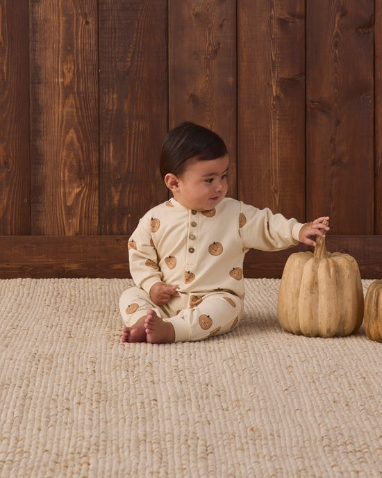 Relaxed Fleece Jumpsuit - Natural Pumpkins