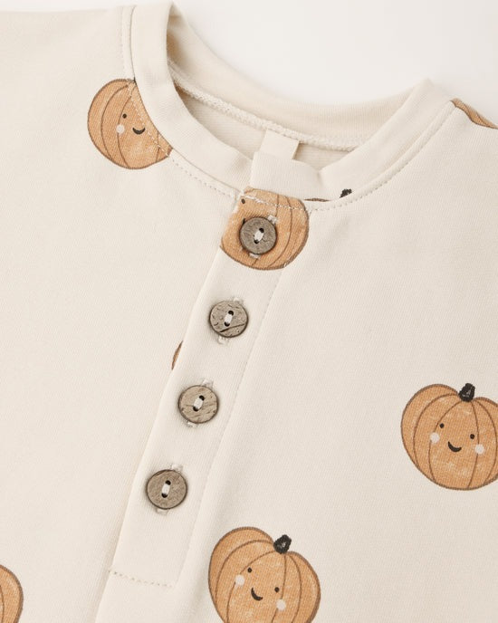 Relaxed Fleece Jumpsuit - Natural Pumpkins