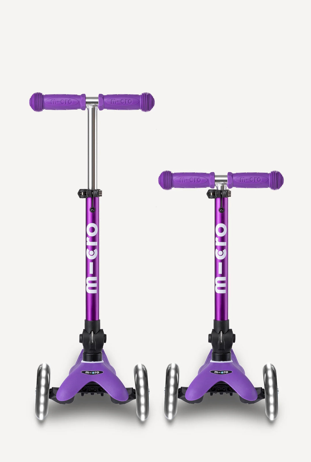 Micro Mini Foldable LED Scooter - Purple