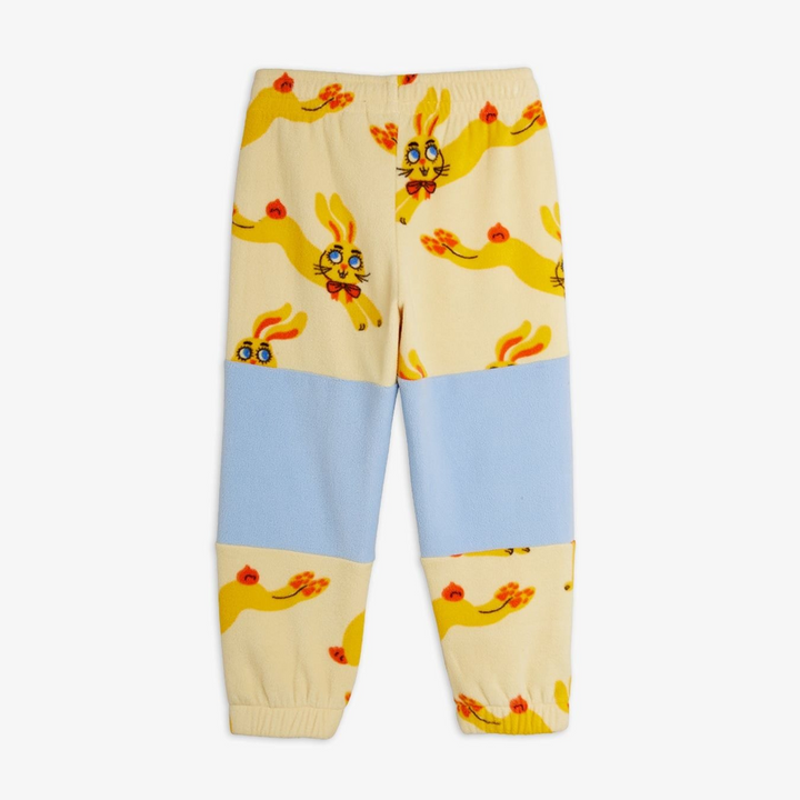 Fleece Trousers - Yellow Rabbit AOP