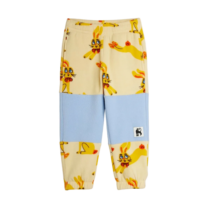 Fleece Trousers - Yellow Rabbit AOP