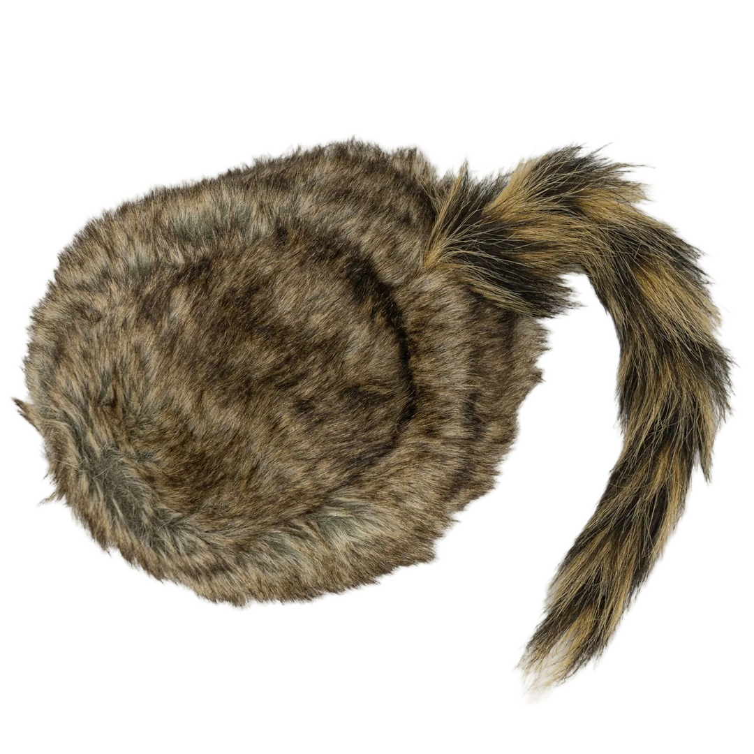 Faux Raccoon Tail Hat