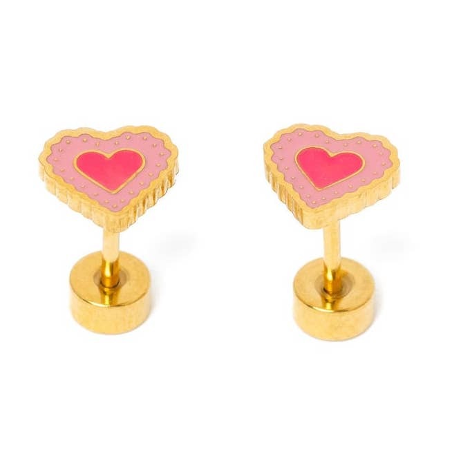 Hypoallergenic Radiant Heart Earrings