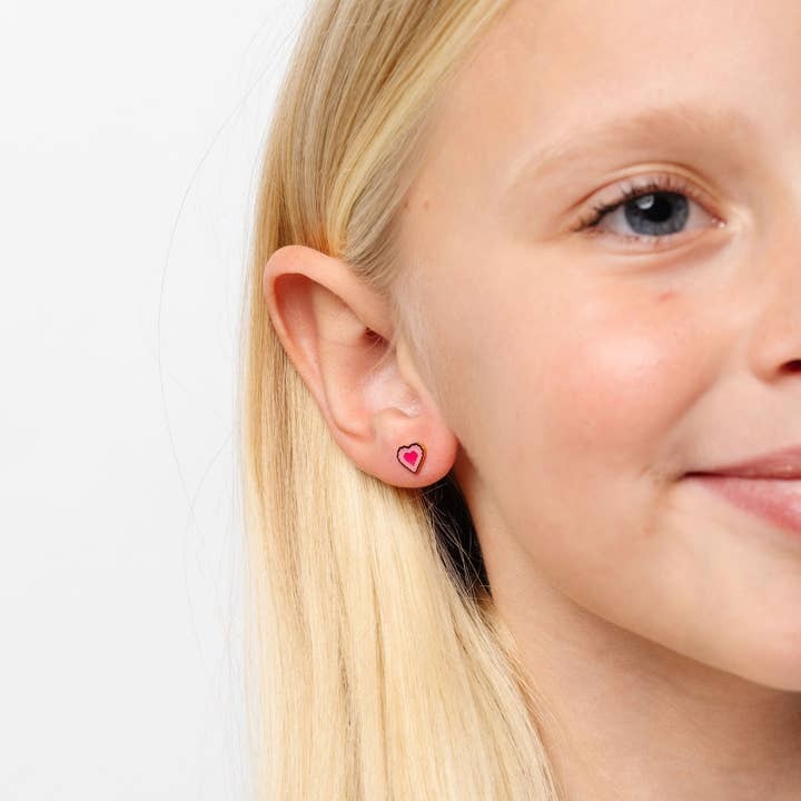 Hypoallergenic Radiant Heart Earrings