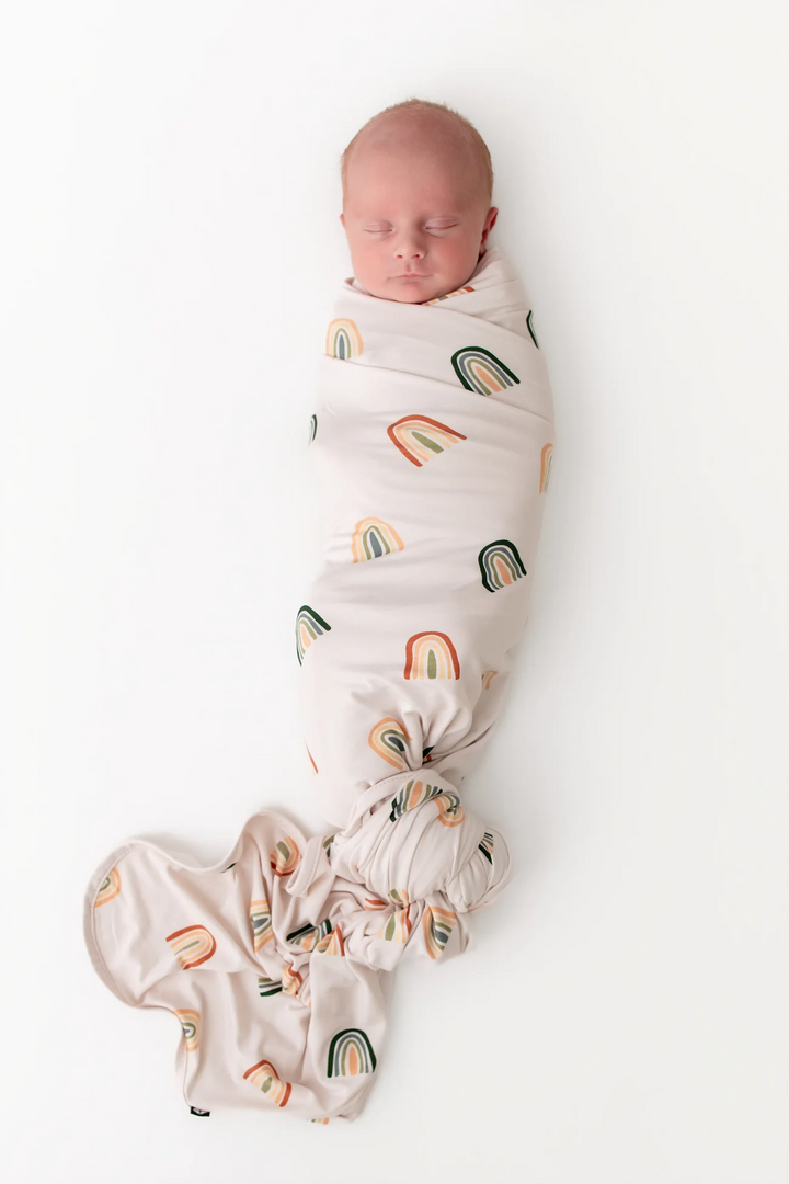 Swaddle Blanket - Retro Rainbow
