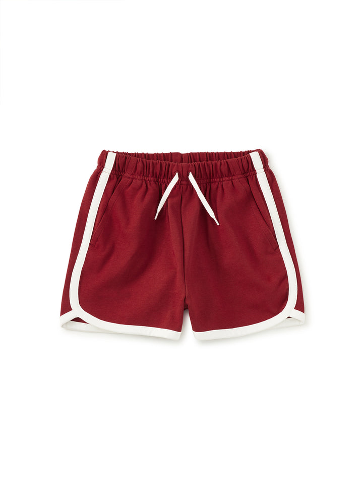 Dark Maple Sporty Ringer Shorts