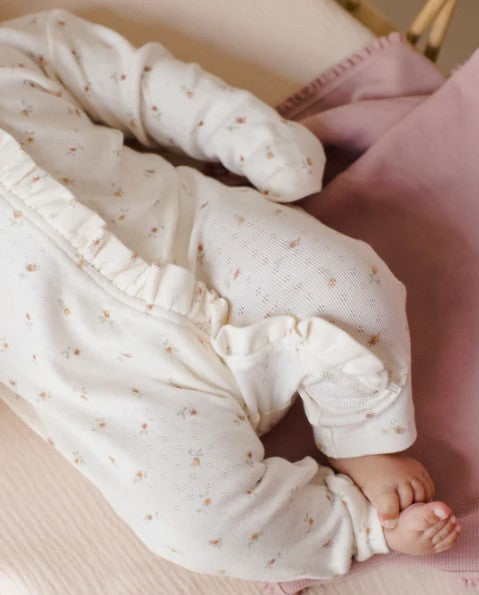 Ivory Petit Fleur Ruffle Jumpsuit