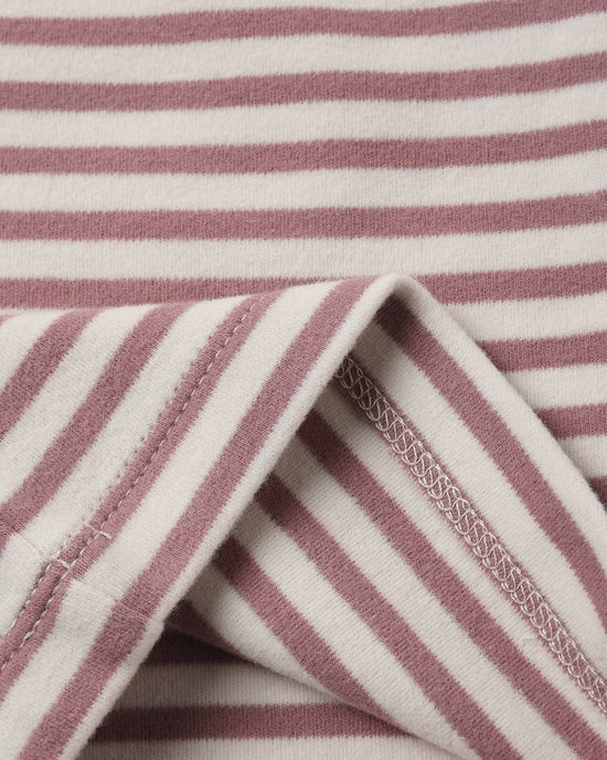Ruffle Cozy Set - Mulberry Stripe
