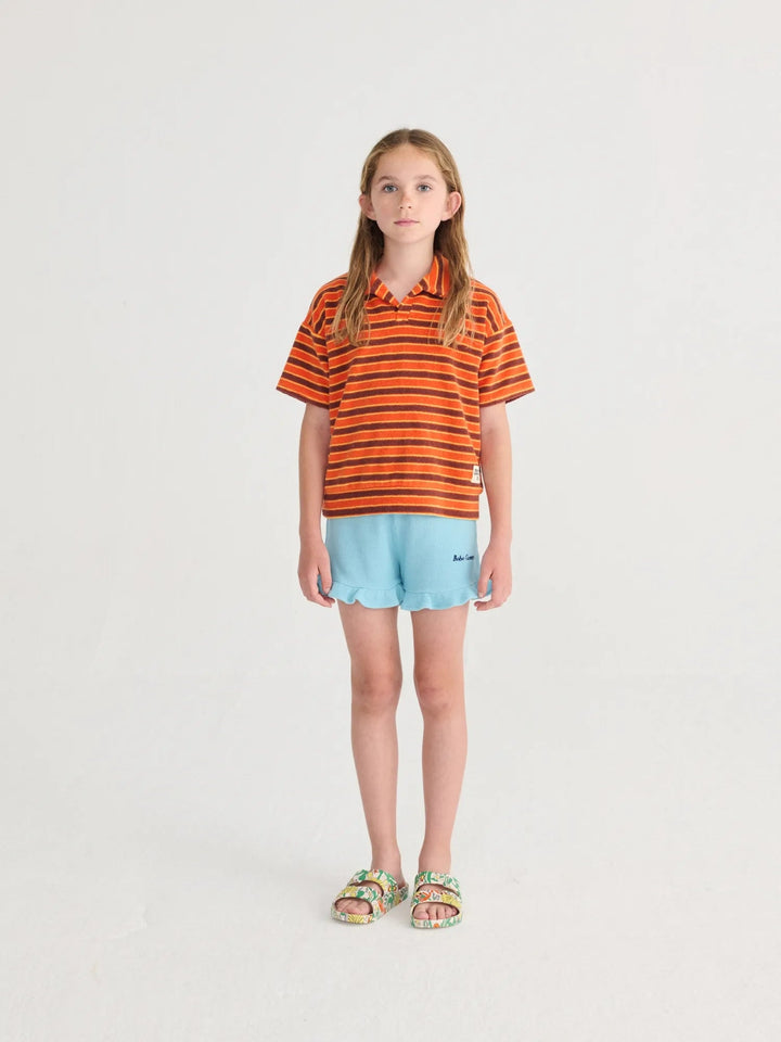 Light Blue Bobo Choses Ruffled Shorts