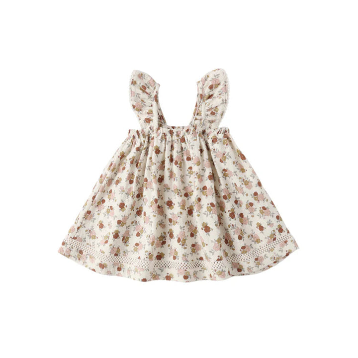 Natural Bloom Ruffle Tank Dress