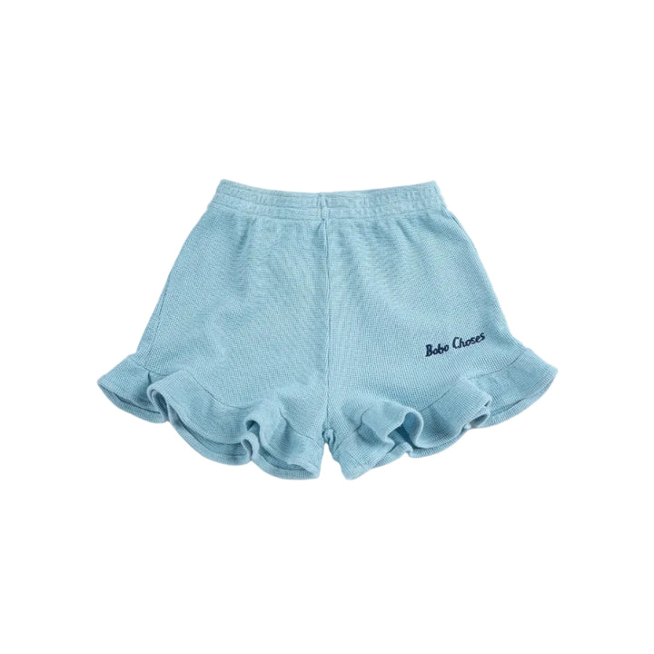 Light Blue Bobo Choses Ruffled Shorts