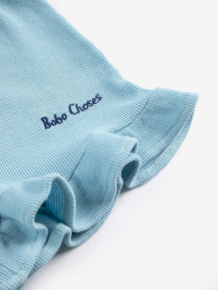 Light Blue Bobo Choses Ruffled Shorts