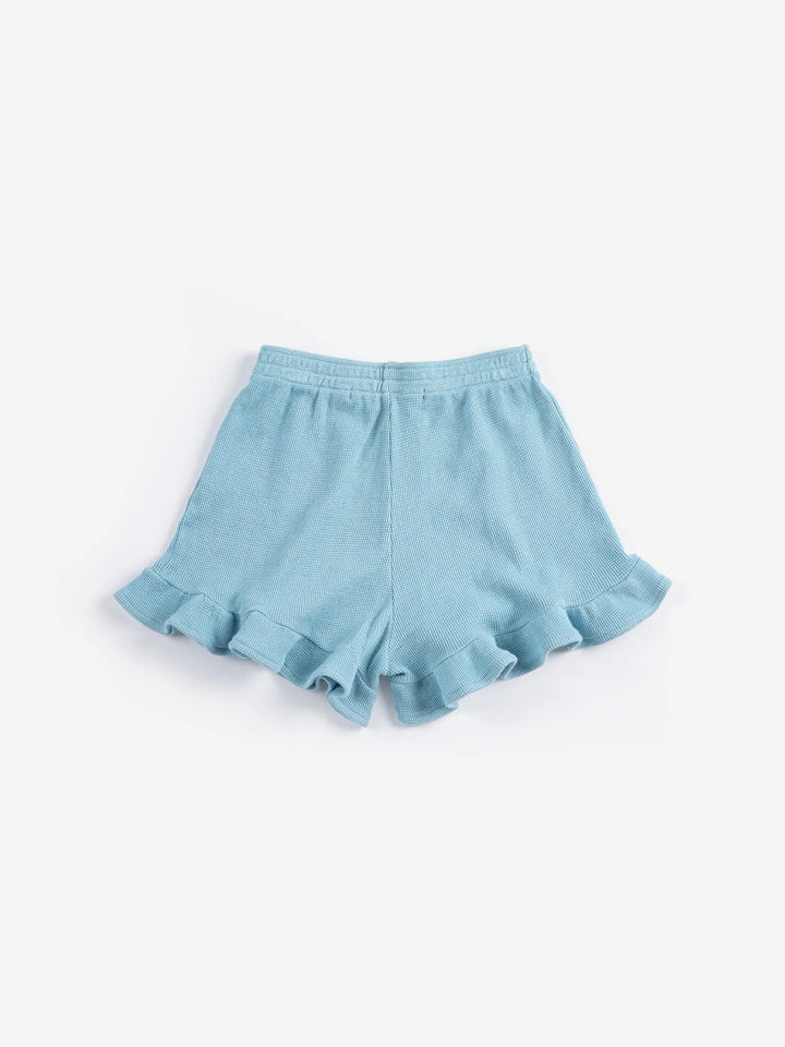 Light Blue Bobo Choses Ruffled Shorts