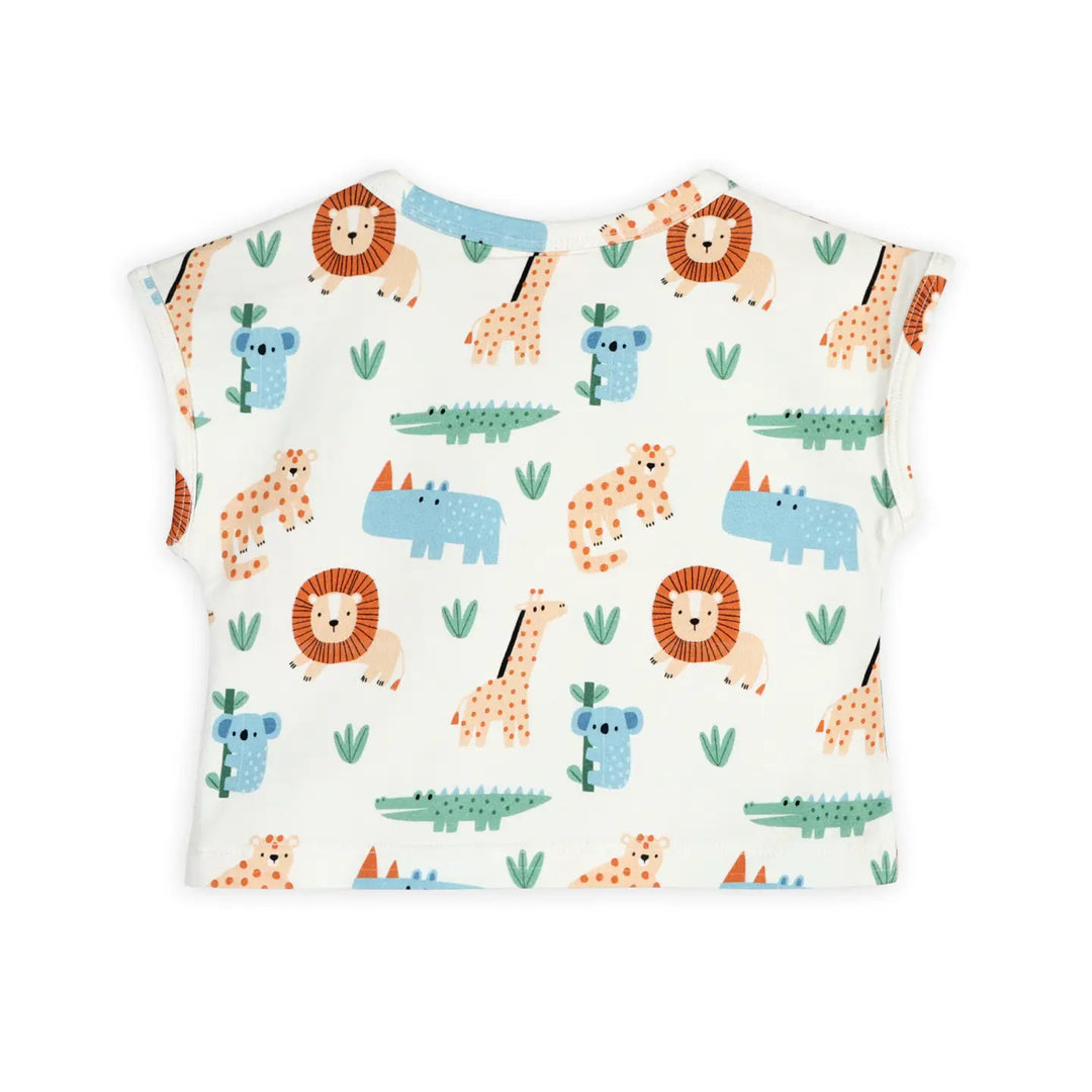 Safari Baby Tee and Shorts Set