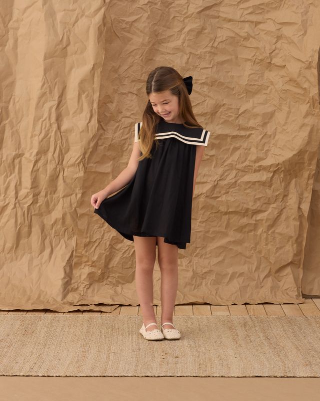 Black Sailor Kid Dress