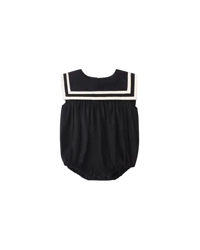 Black Sailor Romper