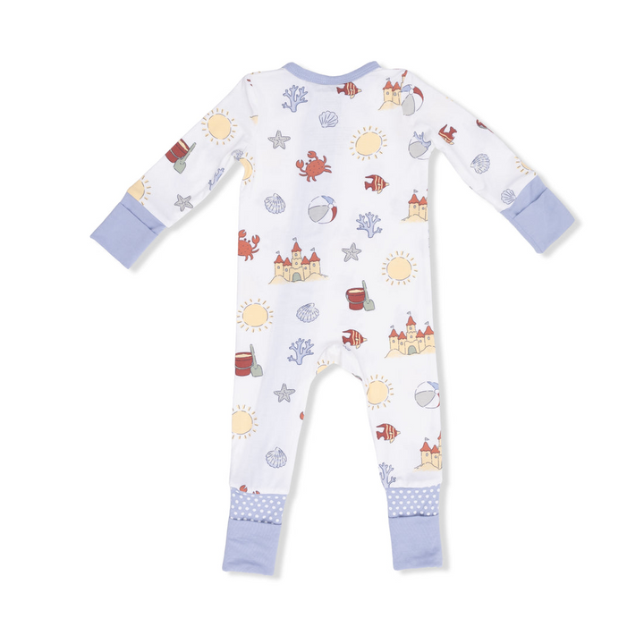 Blue Sunny Sandcastles Convertible Romper