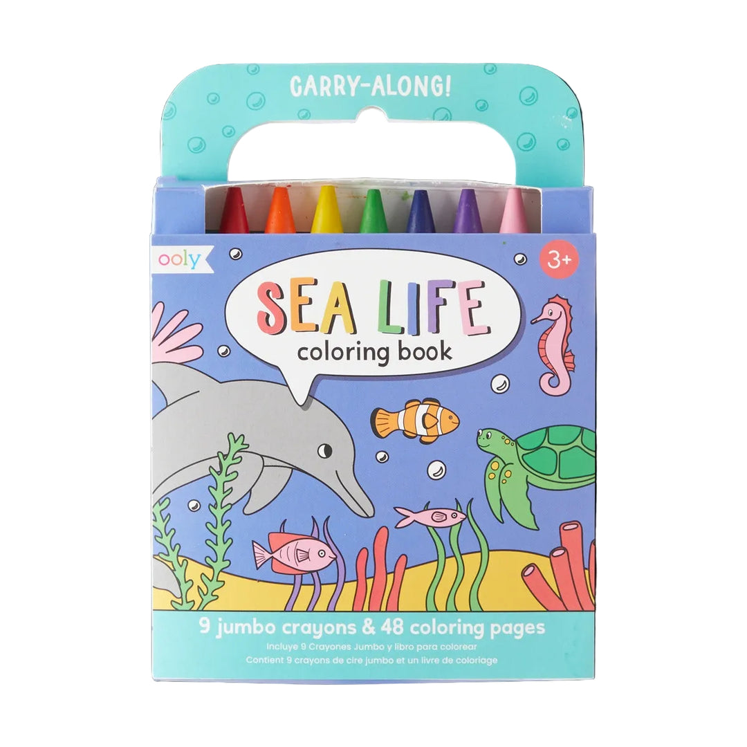 Carry-Along: Sea Life Coloring Book Set