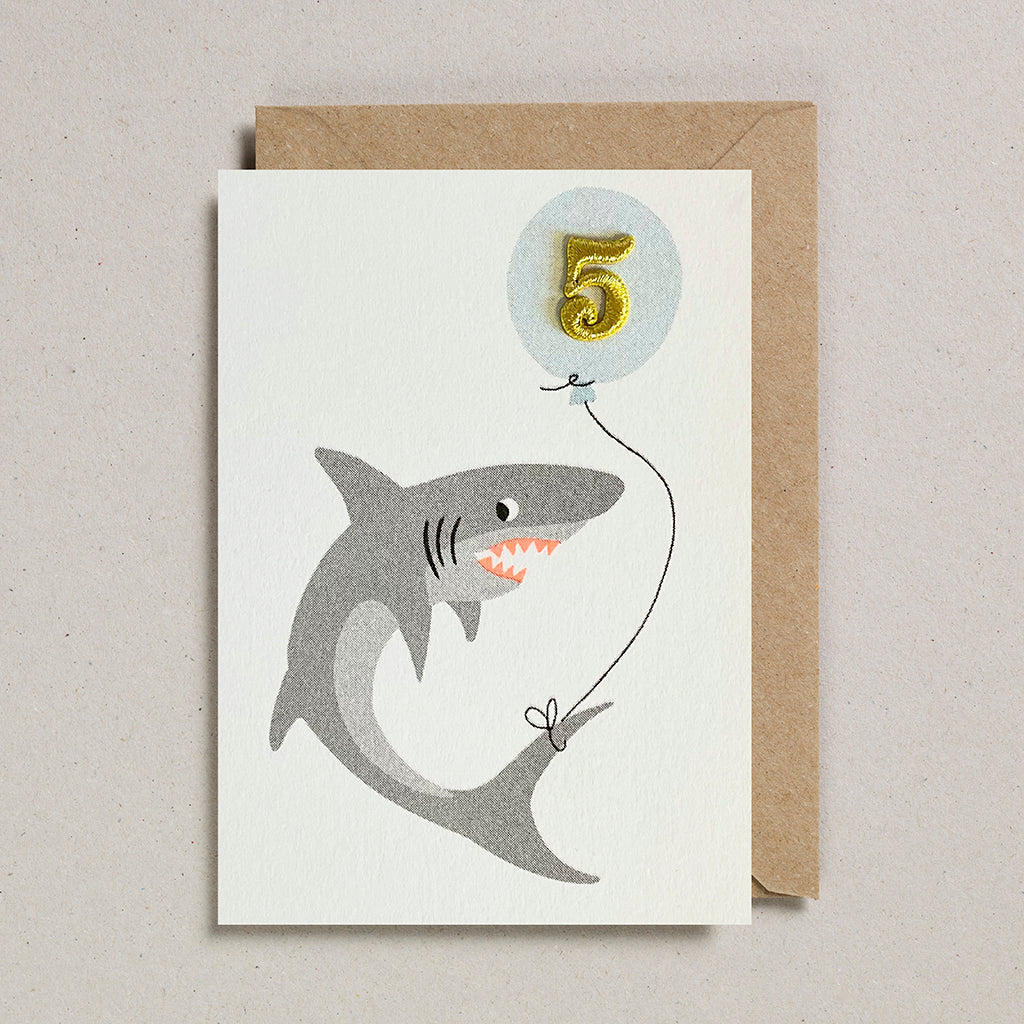 Shark Confetti Pets Card - Age 5