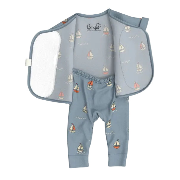 Footless S/S Romper - Ahoy Baby