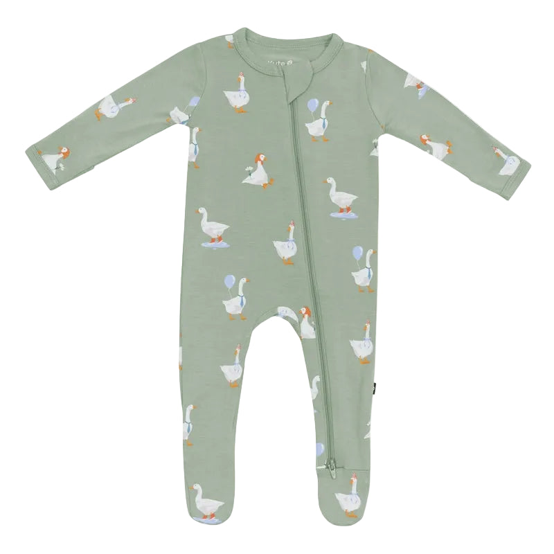 Silly Goose Zippered Footie
