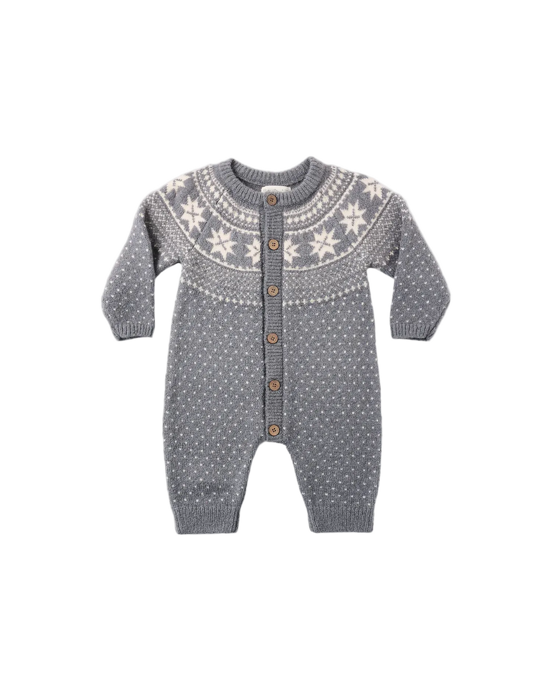 Fair Isle Romper - Slate