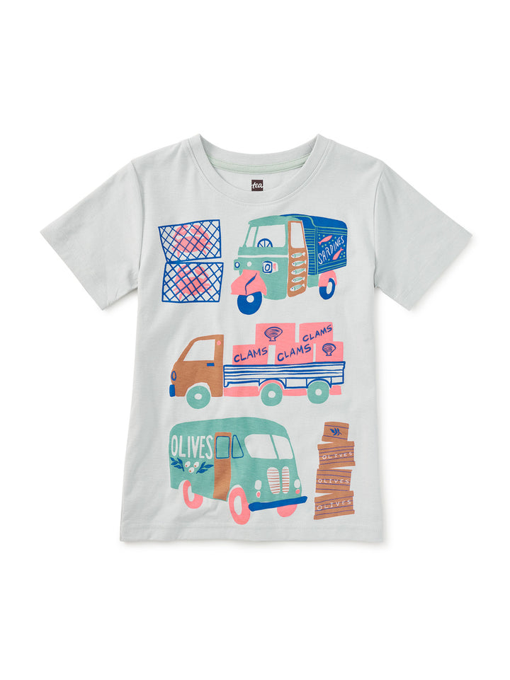 Pearl Blue Snack Squad Graphic Tee