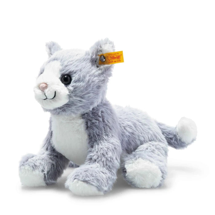 Cassie Ice Blue Cat Plush 10"