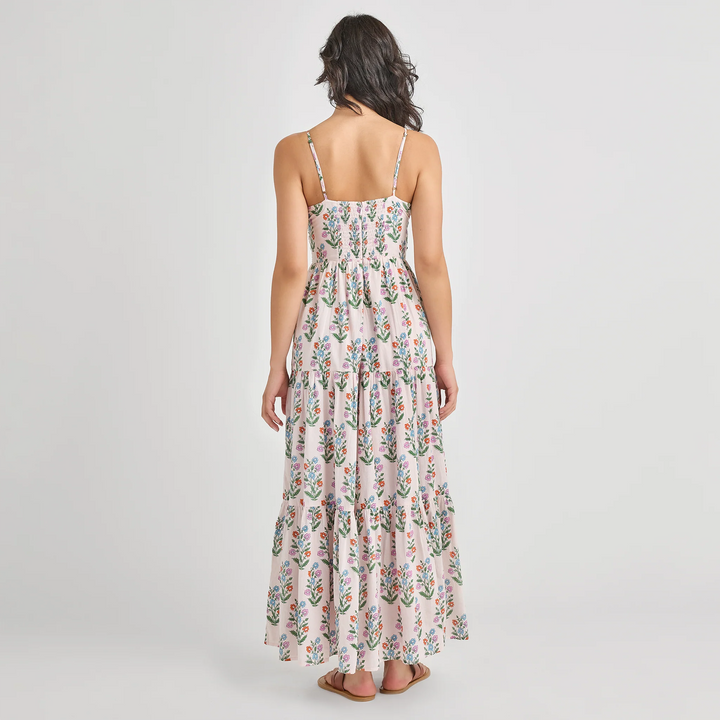 Pink Dewdrop Block Print Hope Dress