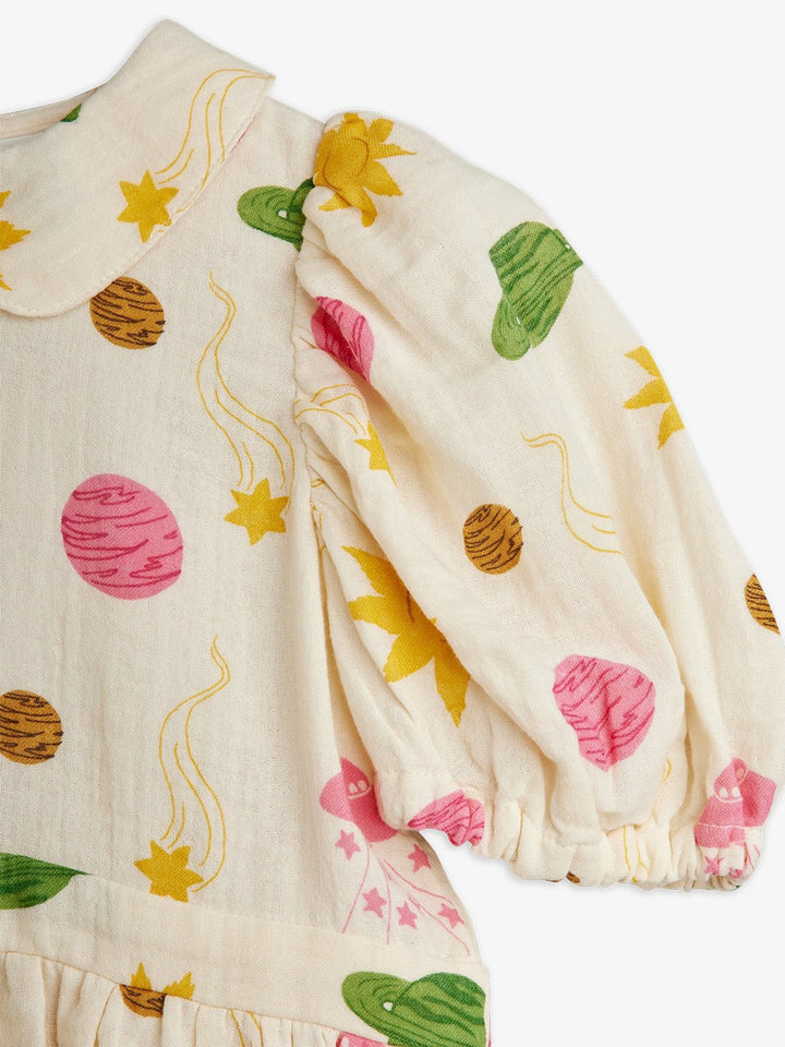 Off-white Space AOP Muslin Woven S/S Dress