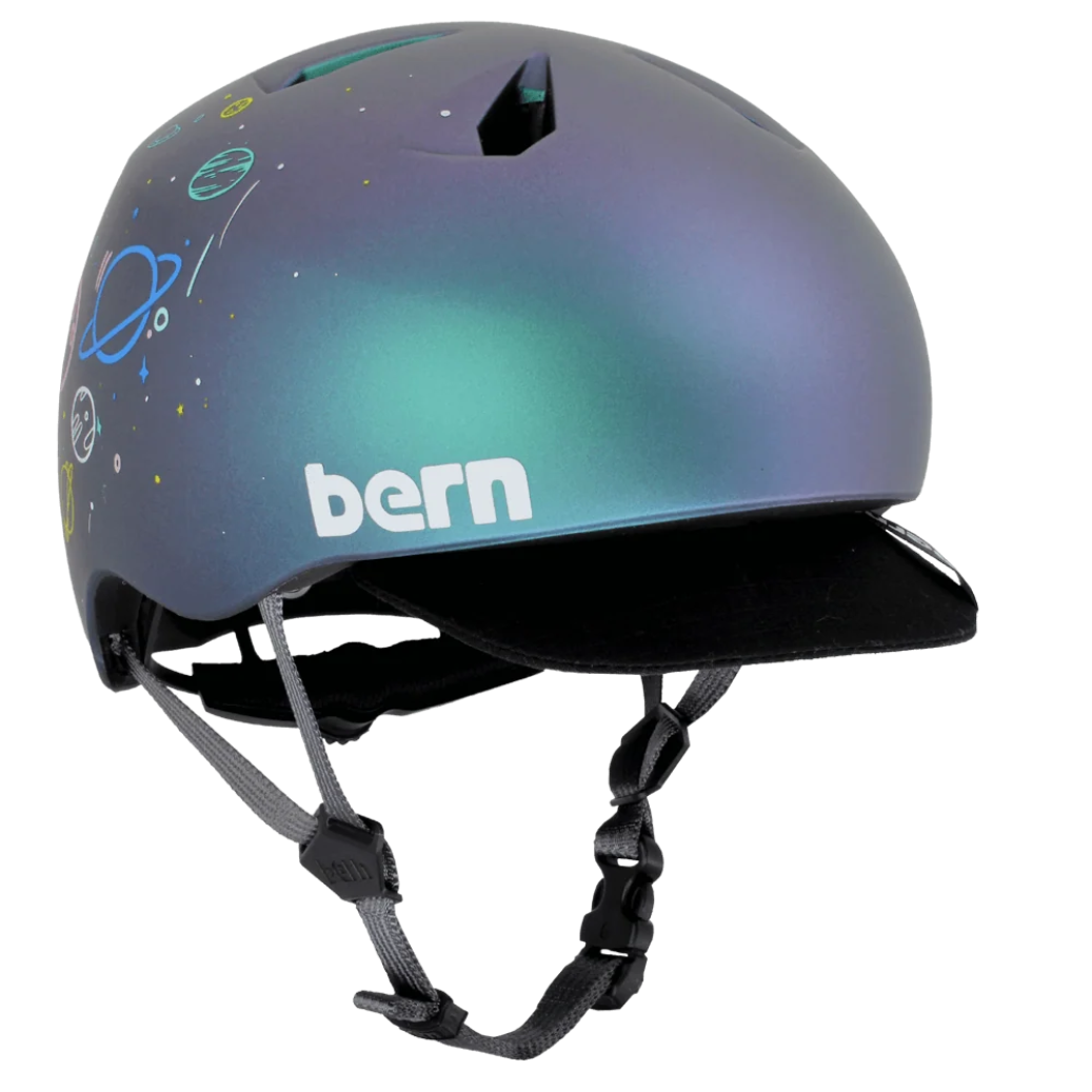 Nino DVRT Helmet Metallic Space Splat w/ Flip Visor XS/S