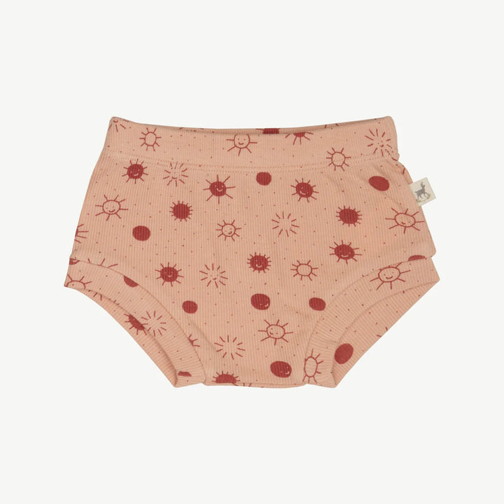 Sunny Smiles Organic Pink Tank + Bloomer Set