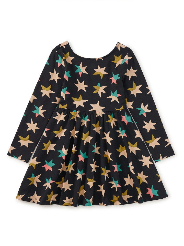 Metallic Stars Printed Ballet Dress *