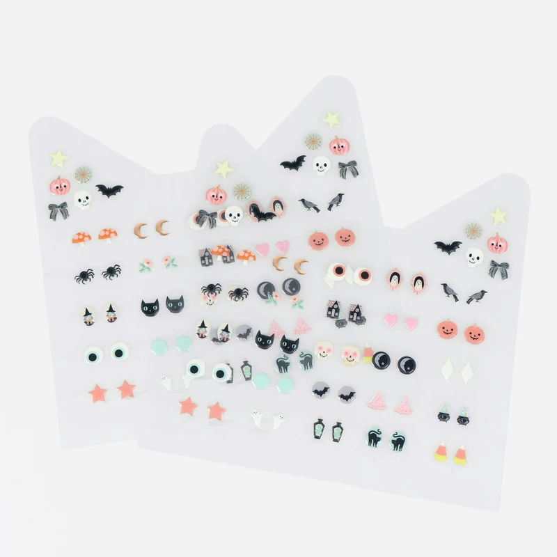 Halloween Stick On Earrings