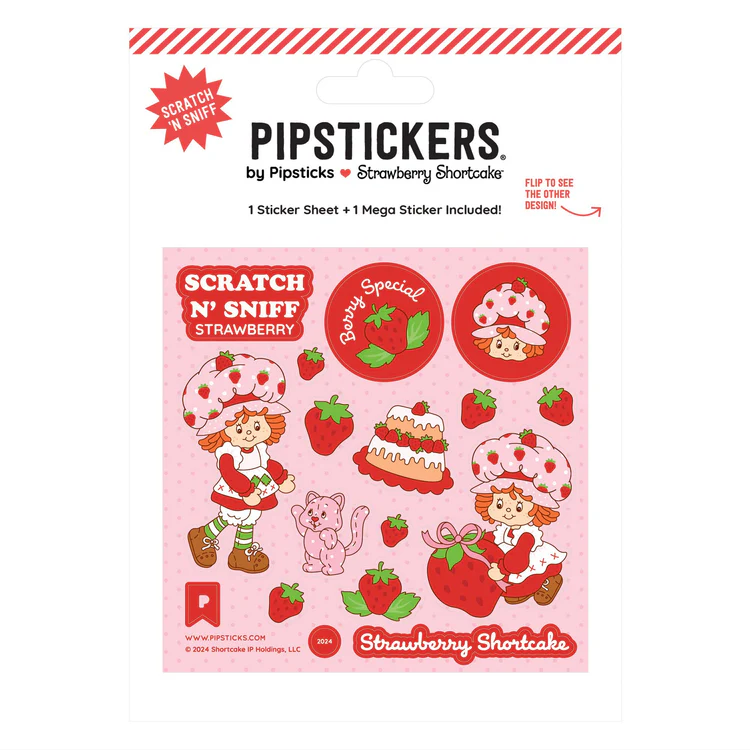 Strawberry Shortcake & Custard Scratch 'n Sniff Stickers