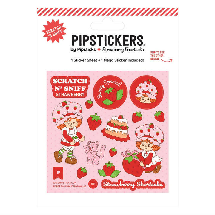 Strawberry Shortcake & Custard Scratch 'n Sniff Stickers