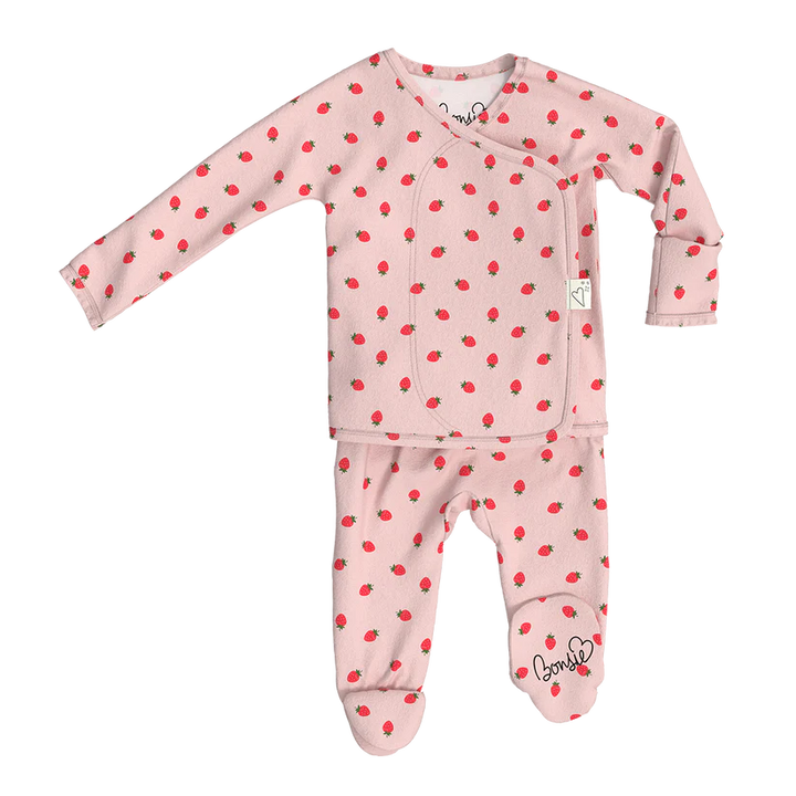 Strawberries Footie Romper