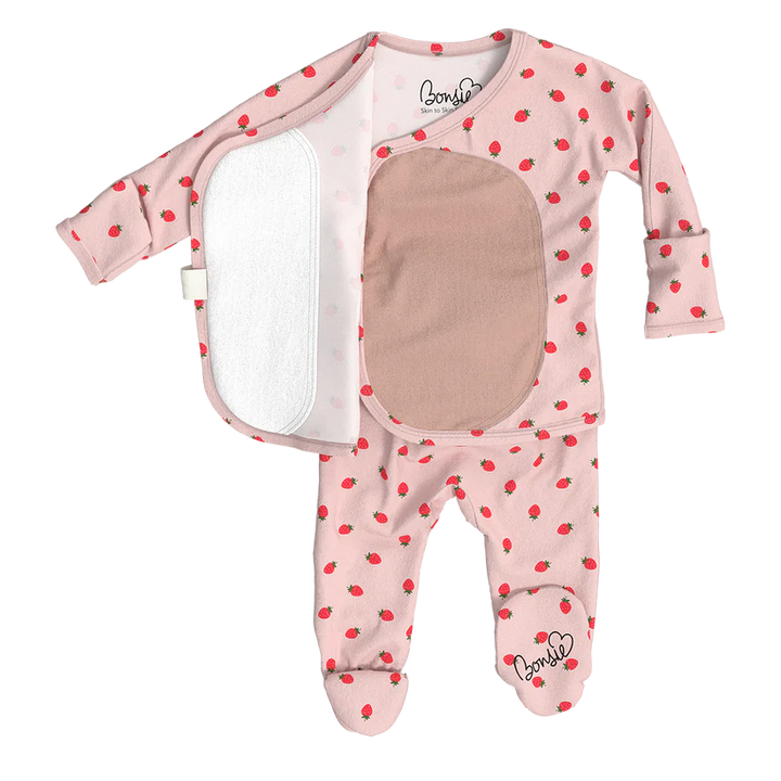 Strawberries Footie Romper