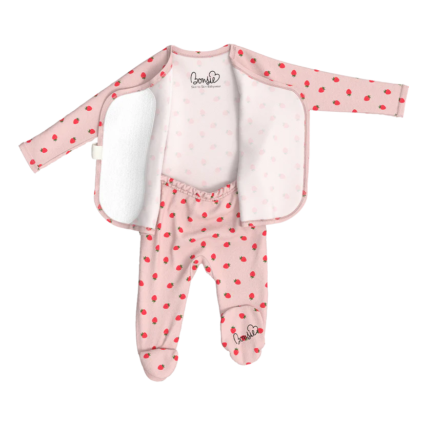Strawberries Footie Romper