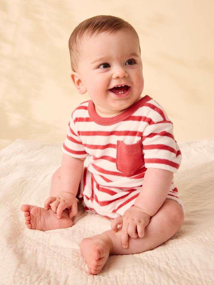 Pocket Shortie Romper - Pomme