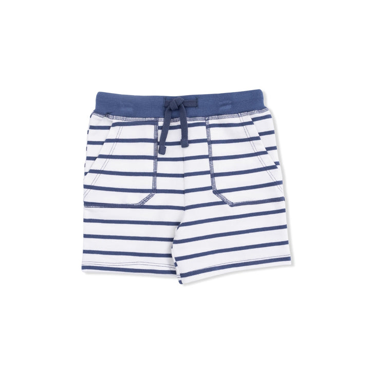 French Terry Everyday Short - Oceana Stripe