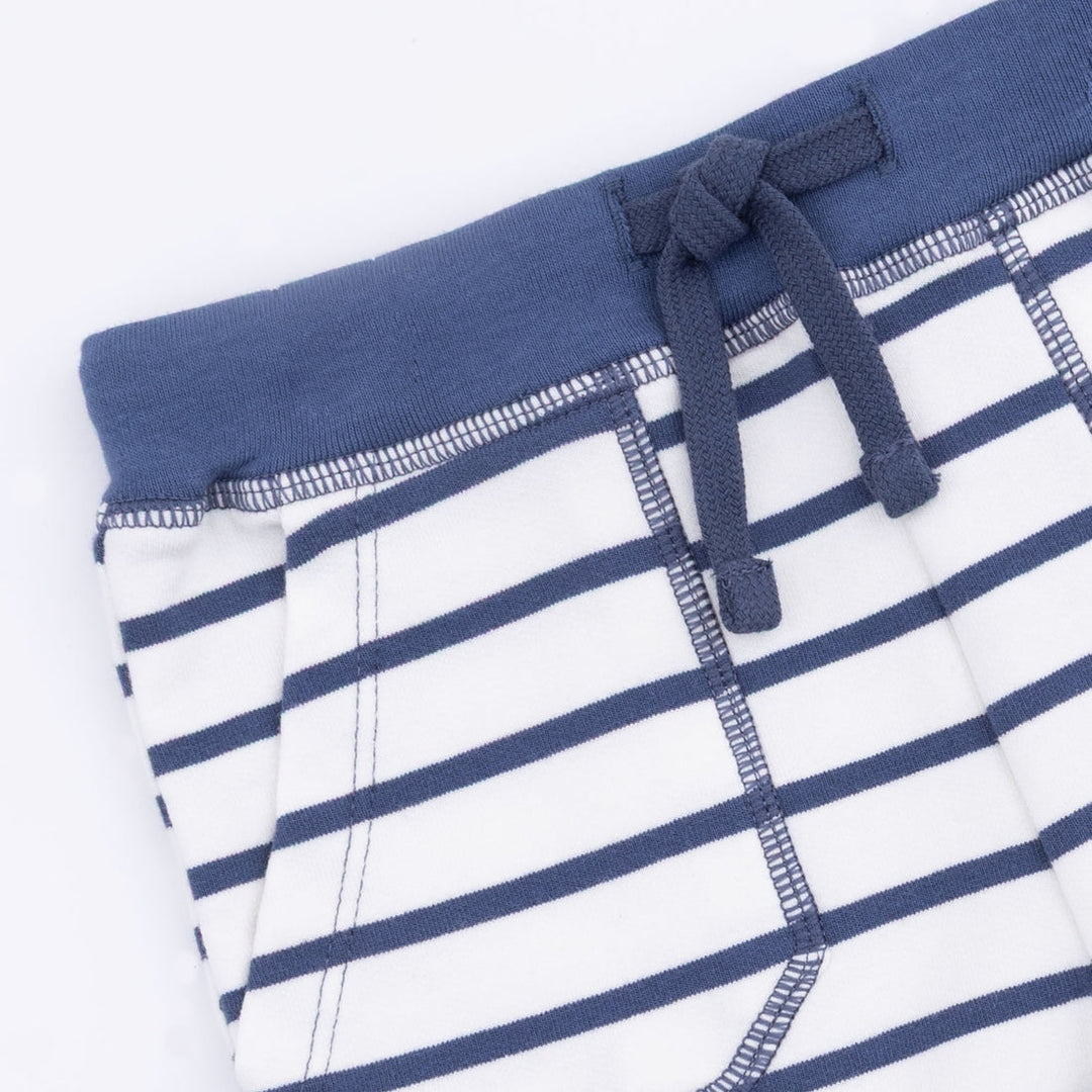 French Terry Everyday Short - Oceana Stripe