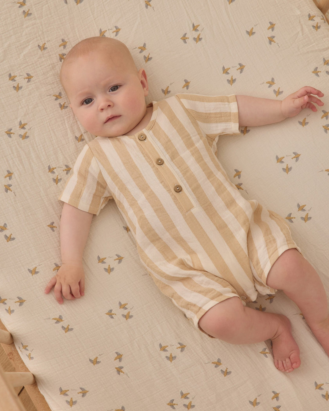 Butterscotch Summer Stripe S/S Woven Romper
