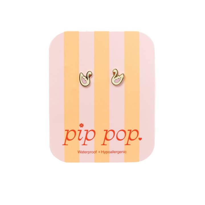Hypoallergenic Swan Earrings