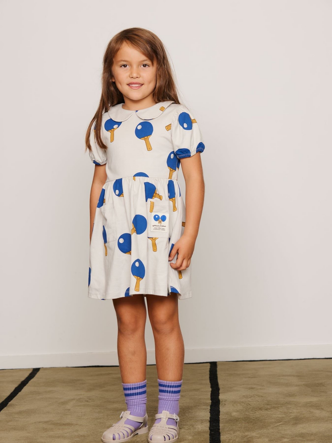 Table Tennis AOP Dress - Grey
