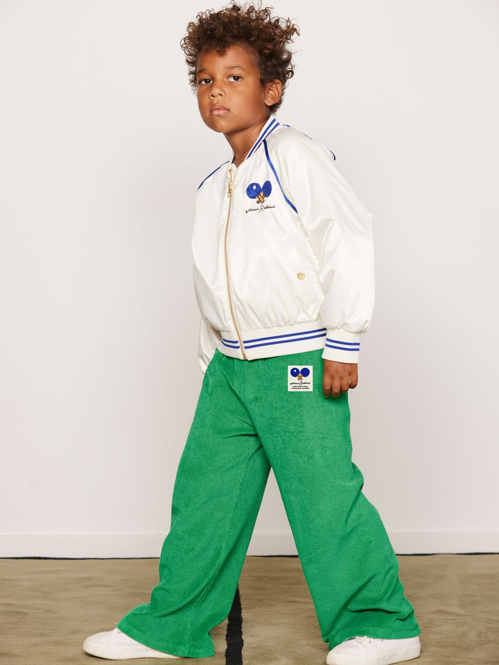 Table Tennis Team Baseball Jacket - White
