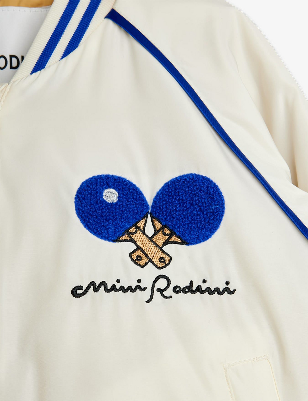 Table Tennis Team Baseball Jacket - White