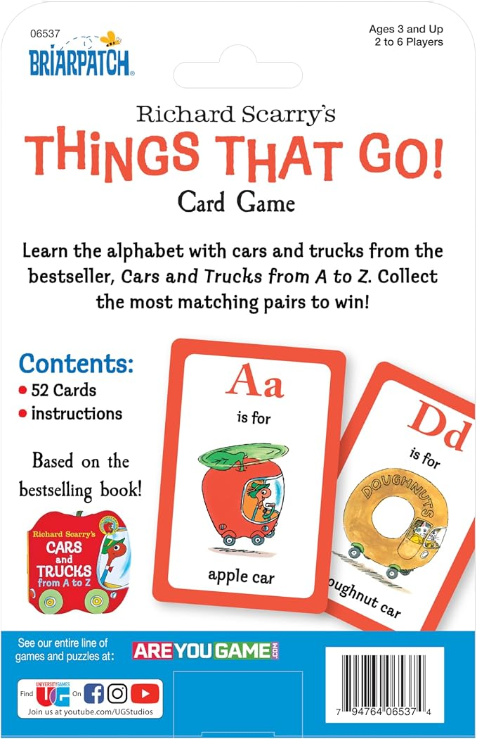 Richard Scarry Things That Go Card Game