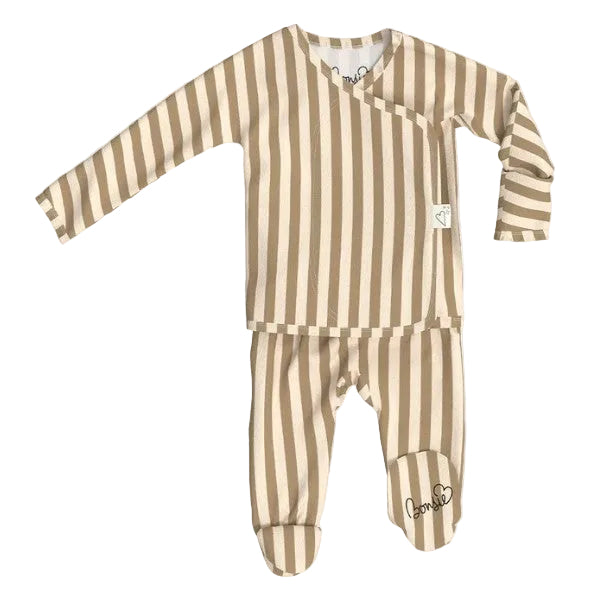 Toffee Twist Footie Romper