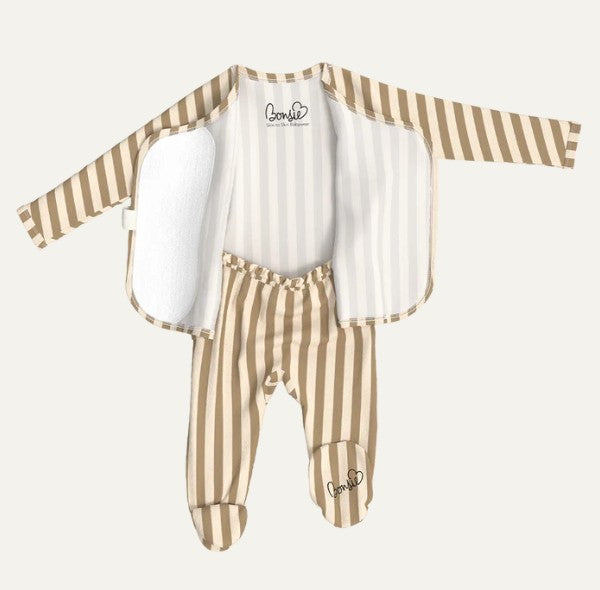 Toffee Twist Footie Romper